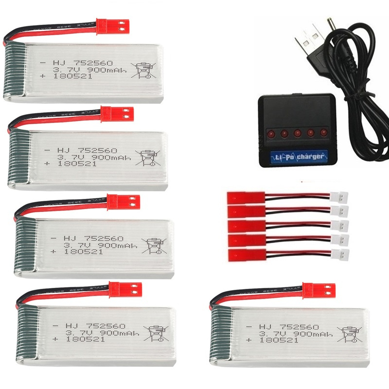 Eachine Drone E58 - Batteria ricaricabile JST 3.7V 900mah +